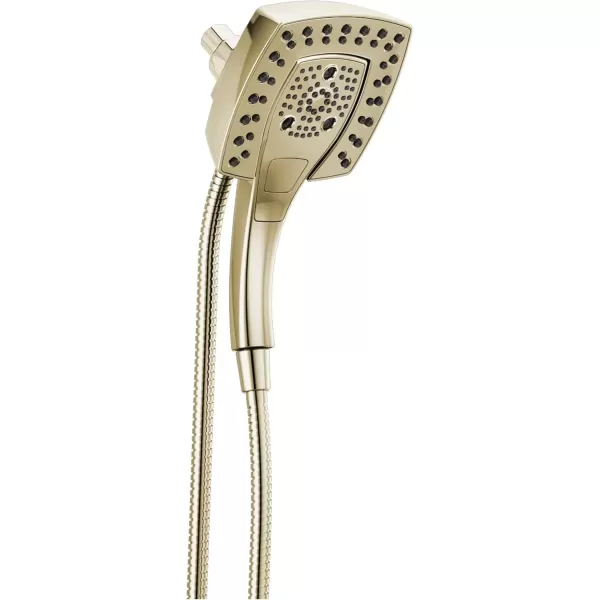 imageDelta Faucet 5Setting In2ition 2in1 Dual Hand Held Shower Head with Hose Oil Rubbed Bronze Shower Head Handheld Combo Magnetic Docking Handheld Shower Head 25 GPM Venetian Bronze 58474RB25Polished Nickel