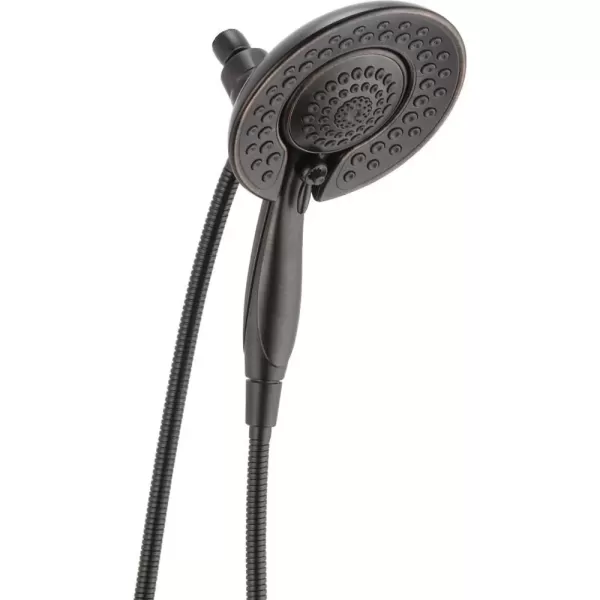 imageDelta Faucet 5Spray In2ition 2in1 Dual Shower Head with HandHeld Spray Oil Rubbed Bronze Hand Held Shower Head with Hose Handheld Shower Heads 25 GPM Shower Head Venetian Bronze 58569RB25PK