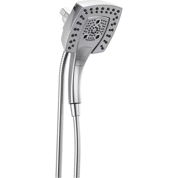imageDelta Faucet 5Spray In2ition Dual Shower Head with HandHeld Spray H2Okinetic Chrome Shower Head with Hose Showerheads Magnetic Docking Lumicoat Chrome 58474PR25