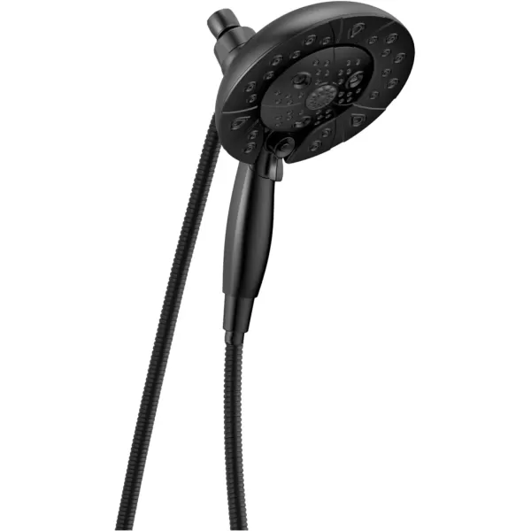 imageDelta Faucet 5Spray In2ition Dual Shower Head with Handheld Spray H2Okinetic Matte Black Shower Head with Hose Showerheads Handheld Shower Heads Magnetic Docking Matte Black 58480BLPKMatte Black
