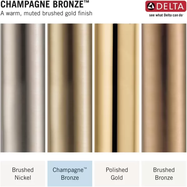 imageDelta Faucet Clarifi Premium Shower Filter Attachment with Filter Shower Water Filter Shower Head Filter Matte Black 5SF100BLChampagne Bronze