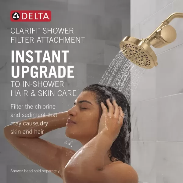 imageDelta Faucet Clarifi Standard Shower Filter Attachment with Filter Shower Water Filter Shower Head Filter Champagne Bronze 7SF100CZChampagne Bronze