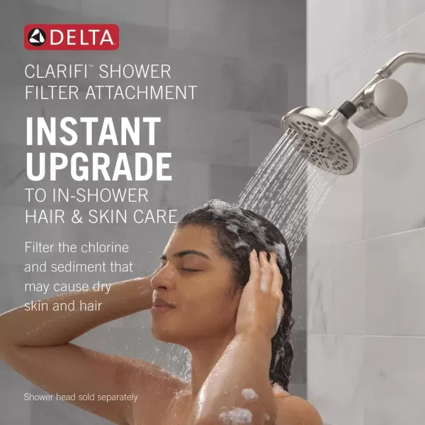imageDelta Faucet Clarifi Standard Shower Filter Attachment with Filter Shower Water Filter Shower Head Filter Champagne Bronze 7SF100CZSpotShield Nickel