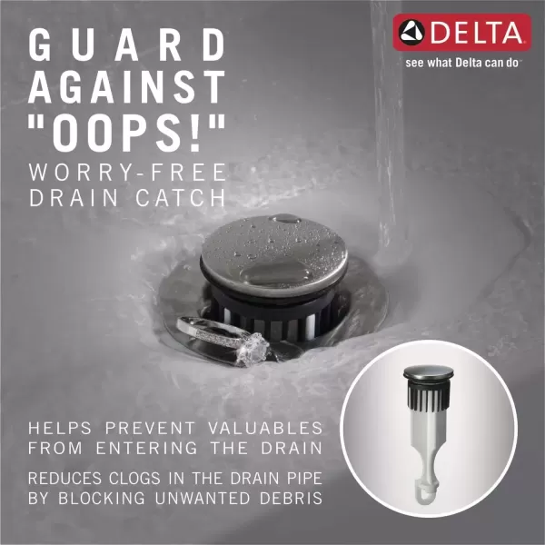 imageDelta Faucet Lahara Gold Bathroom Faucet Centerset Bathroom Faucet Diamond Seal Technology Metal Drain Assembly Champagne Bronze 2538CZMPUDSTChrome