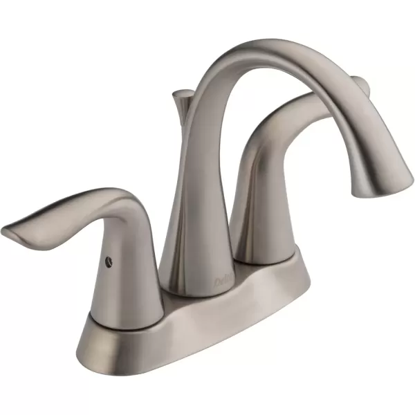 imageDelta Faucet Lahara Gold Bathroom Faucet Centerset Bathroom Faucet Diamond Seal Technology Metal Drain Assembly Champagne Bronze 2538CZMPUDSTStainless