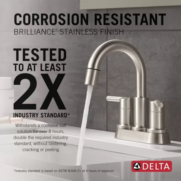 imageDelta Faucet Nicoli PullDown Centerset Bathroom Faucet Black and Gold Bathroom Sink Faucet Bathroom Faucet with Pull Out Sprayer 3Hole Bathroom Faucet Matte BlackChampagne Bronze 25749LFGZPDStainless