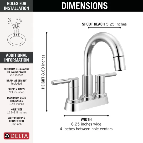imageDelta Faucet Nicoli PullDown Centerset Bathroom Faucet Black and Gold Bathroom Sink Faucet Bathroom Faucet with Pull Out Sprayer 3Hole Bathroom Faucet Matte BlackChampagne Bronze 25749LFGZPDChrome