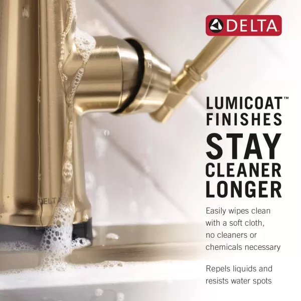 imageDelta Faucet Renaldi Touchless Kitchen Faucet with Touch Technology Brushed Nickel Kitchen Sink Faucet Delta ProClean Faucet Pull Down Kitchen Faucet Lumicoat Arctic Stainless 9184TLARPRDSTChrome