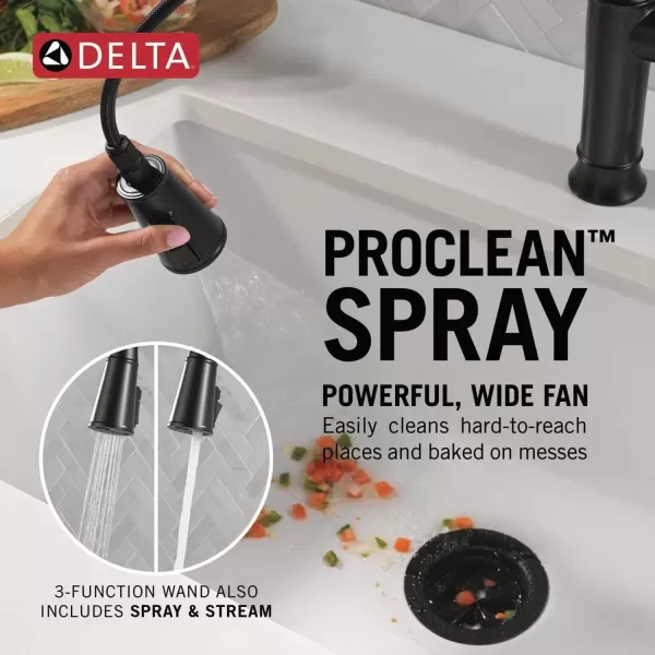 imageDelta Faucet Renaldi Touchless Kitchen Faucet with Touch Technology Gold Kitchen Sink Faucet Delta ProClean Kitchen Faucet Pull Down Kitchen Faucet Lumicoat Champagne Bronze 9184TLCZPRDSTMatte Black