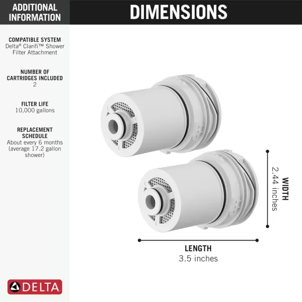 imageShower Filter Replacement Cartridge 2 Pack
