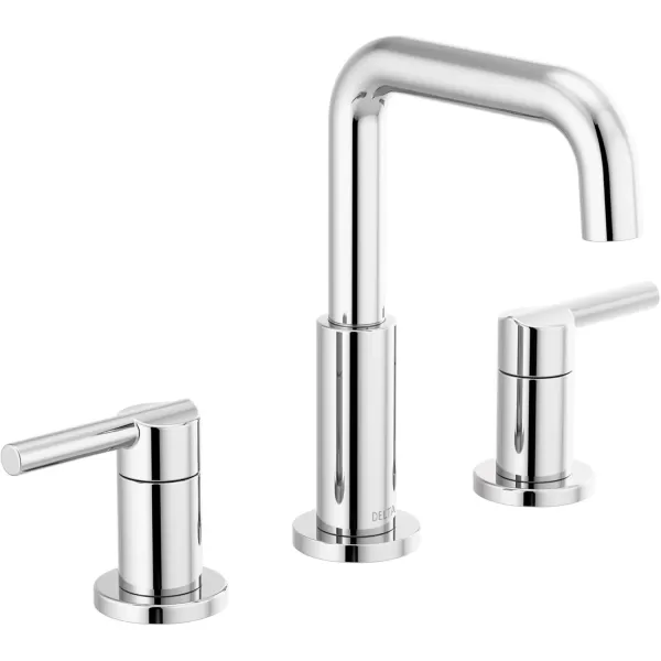imageDELTA 35849LFBL Nicoli Bathroom Faucet Lever Handle Matte BlackChrome