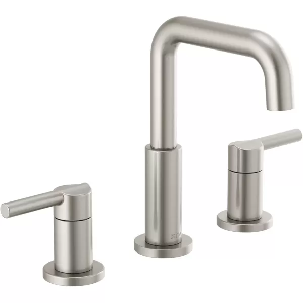 imageDELTA 35849LFBL Nicoli Bathroom Faucet Lever Handle Matte BlackStainless