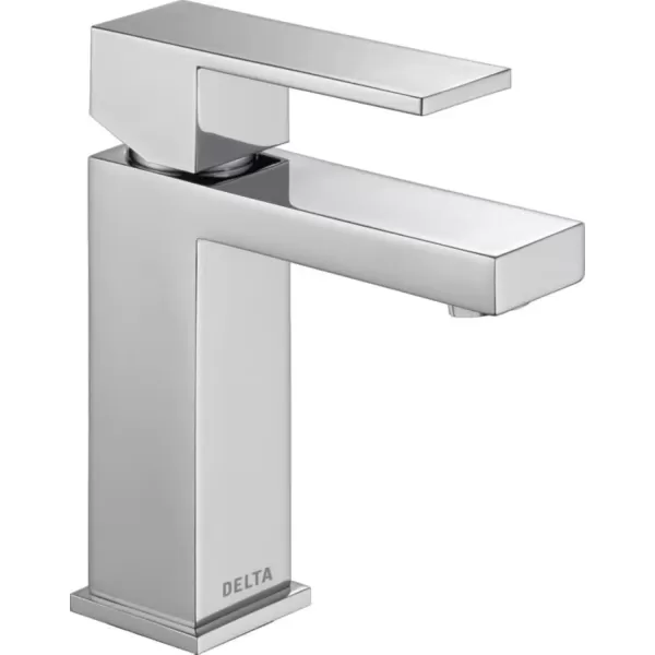 imageDELTA 567LFBLGPMPP Modern Bathroom Faucet 10 GPM Water Flow Matte BlackChrome
