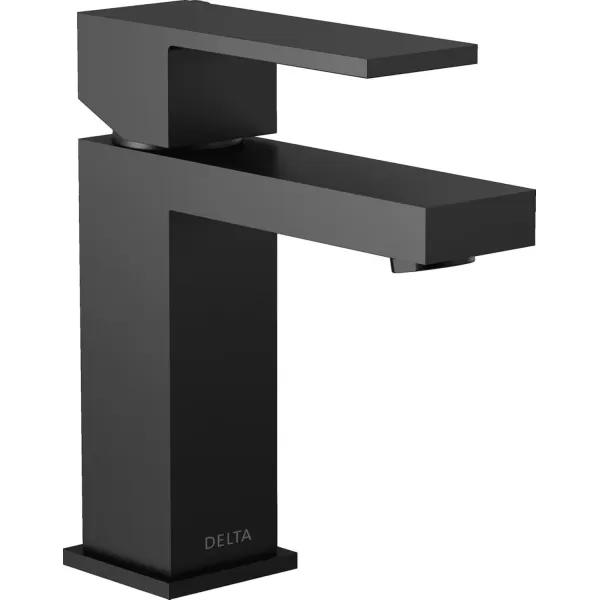 imageDELTA 567LFBLGPMPP Modern Bathroom Faucet 10 GPM Water Flow Matte BlackMatte Black