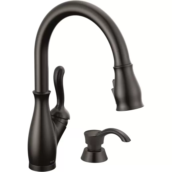 imageDELTA 9178TLARDST Leland Kitchen Faucet Touch  Touchless Arctic StainlessMatte Black