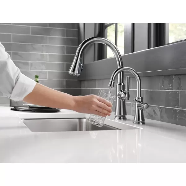 imageDELTA FAUCET 1920CZDST Traditional Beverage Faucet Champagne BronzeArctic Stainless