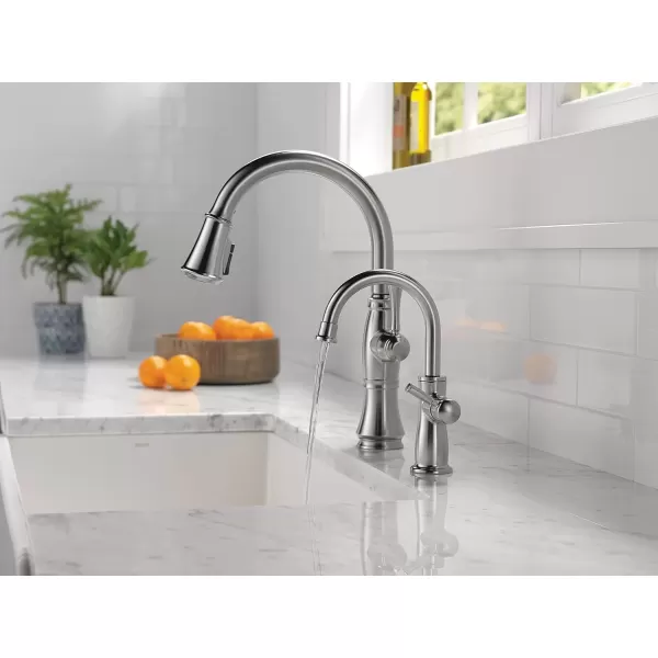 imageDELTA FAUCET 1960BLDST Traditional Beverage Faucet Matte BlackArctic Stainless