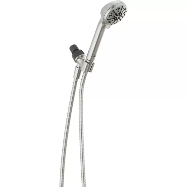 imageDelta Faucet 4Setting Handheld Shower Head Black Shower Head with Hose Showerheads ampamp Handheld Showers Handheld Shower Heads Detachable Shower Head Hand Shower 175 GPM Matte Black 75413BLStainless