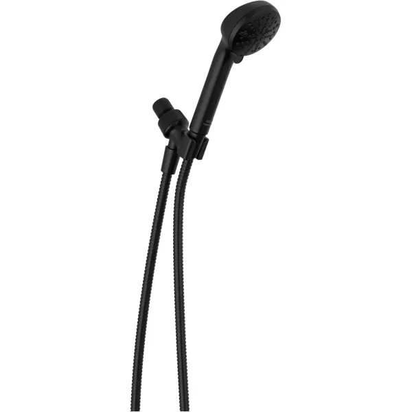 imageDelta Faucet 4Setting Handheld Shower Head Black Shower Head with Hose Showerheads ampamp Handheld Showers Handheld Shower Heads Detachable Shower Head Hand Shower 175 GPM Matte Black 75413BLMatte Black