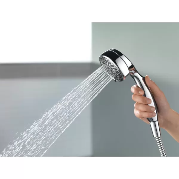 imageDelta Faucet 7Spray TouchClean Hand Held Shower Head with Hose Chrome 75700Chrome