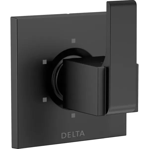 imageDelta Faucet Ara 6Setting Shower Handle Diverter Trim Kit Diverter Valve Trim Kit Black 6 Way Shower Diverter Delta Diverter Trim Matte Black T11967BL Valve Not Included