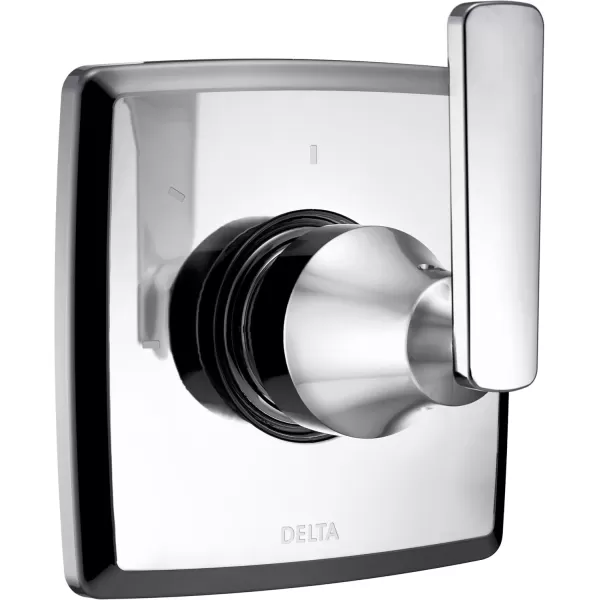 imageDelta Faucet Ashlyn 3Setting Shower Handle Diverter Trim Kit Diverter Valve Trim Kit Brushed Nickel 3 Way Shower Diverter Delta Diverter Trim Stainless T11864SS Valve Not IncludedChrome