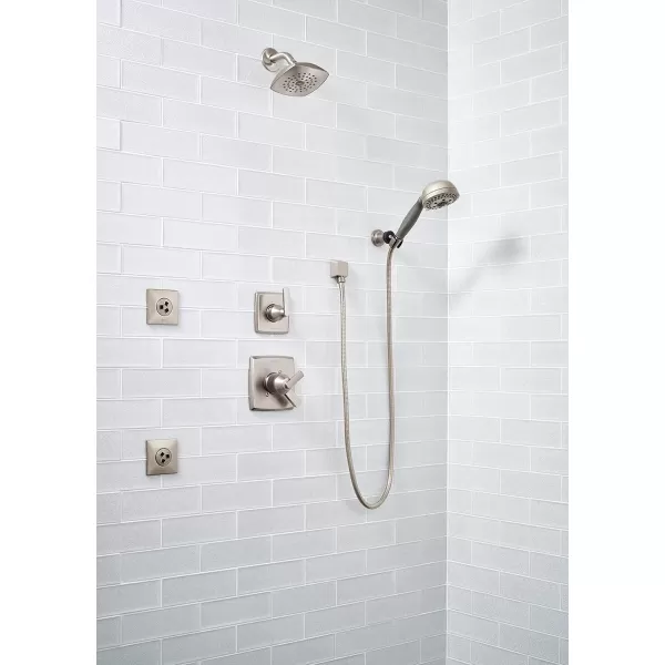 imageDelta Faucet Ashlyn 3Setting Shower Handle Diverter Trim Kit Diverter Valve Trim Kit Brushed Nickel 3 Way Shower Diverter Delta Diverter Trim Stainless T11864SS Valve Not IncludedStainless