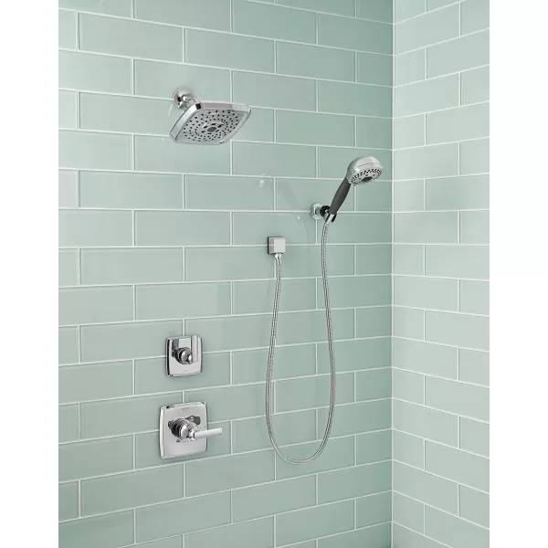 imageDelta Faucet Ashlyn 3Setting Shower Handle Diverter Trim Kit Diverter Valve Trim Kit Brushed Nickel 3 Way Shower Diverter Delta Diverter Trim Stainless T11864SS Valve Not IncludedChrome