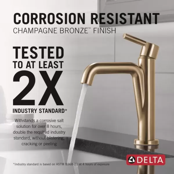 imageDelta Faucet Nicoli Gold Bathroom Faucet Single Hole Bathroom Faucet Single Handle Bathroom Faucet Champagne Bronze 15849LFCZChampagne Bronze