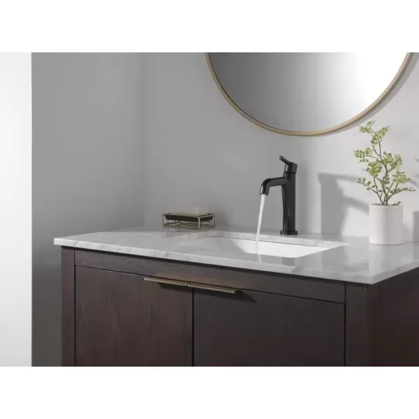 imageDelta Faucet Nicoli Gold Bathroom Faucet Single Hole Bathroom Faucet Single Handle Bathroom Faucet Champagne Bronze 15849LFCZMatte Black