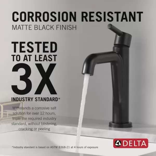 imageDelta Faucet Nicoli Gold Bathroom Faucet Single Hole Bathroom Faucet Single Handle Bathroom Faucet Champagne Bronze 15849LFCZMatte Black