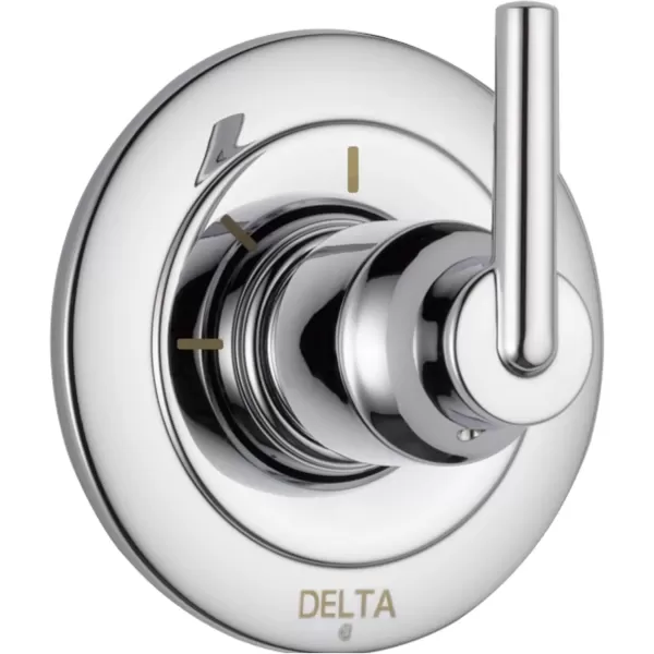 imageDelta Faucet Trinsic 3Setting Shower Handle Diverter Trim Kit Diverter Valve Trim Kit Chrome 3 Way Shower Diverter Delta Diverter Trim Chrome T11859 Valve Not Included
