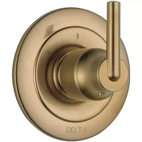 imageDelta Faucet Trinsic 3Setting Shower Handle Diverter Trim Kit Diverter Valve Trim Kit Gold 3 Way Shower Diverter Delta Diverter Trim Champagne Bronze T11859CZ Valve Not Included 500 x 450 x 500 inches