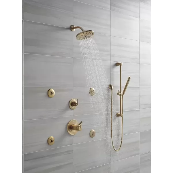 imageDelta Faucet Trinsic 3Setting Shower Handle Diverter Trim Kit Diverter Valve Trim Kit Gold 3 Way Shower Diverter Delta Diverter Trim Champagne Bronze T11859CZ Valve Not Included 500 x 450 x 500 inches
