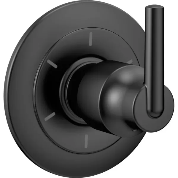imageDelta Faucet Trinsic Black 6Setting Diverter Trim Kit Diverter Valve Kit Black Shower Diverter Matte Black T11959BL Valve Not Included