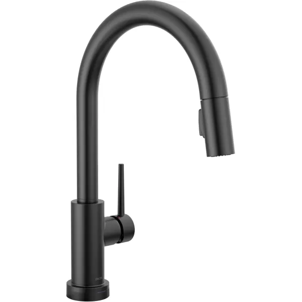 imageDelta Faucet Trinsic Touch Kitchen Faucet with Touchless Technology Kitchen Faucet with Pull Down Sprayer Black Kitchen Sink Faucet Touchless Kitchen Faucet Matte Black 9159TLBLDST