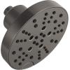 imageDELTA 52668BL UniversalShoweringComponents H2Okinetic 5Setting Raincan Shower Head Matte BlackBlack Stainless