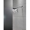 imageDELTA 52668BL UniversalShoweringComponents H2Okinetic 5Setting Raincan Shower Head Matte BlackBlack Stainless