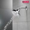imageDELTA 52668BL UniversalShoweringComponents H2Okinetic 5Setting Raincan Shower Head Matte BlackChrome