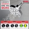 imageDELTA 52668BL UniversalShoweringComponents H2Okinetic 5Setting Raincan Shower Head Matte BlackChrome