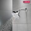 imageDELTA 52668BL UniversalShoweringComponents H2Okinetic 5Setting Raincan Shower Head Matte BlackChrome