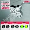 imageDELTA 52668BL UniversalShoweringComponents H2Okinetic 5Setting Raincan Shower Head Matte BlackChrome