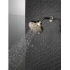 imageDELTA 52668BL UniversalShoweringComponents H2Okinetic 5Setting Raincan Shower Head Matte BlackPolished Nickel
