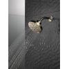 imageDELTA 52668BL UniversalShoweringComponents H2Okinetic 5Setting Raincan Shower Head Matte BlackPolished Nickel