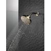 imageDELTA 52668BL UniversalShoweringComponents H2Okinetic 5Setting Raincan Shower Head Matte BlackPolished Nickel