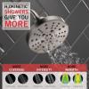 imageDELTA 52668BL UniversalShoweringComponents H2Okinetic 5Setting Raincan Shower Head Matte BlackStainless