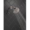 imageDELTA 52668BL UniversalShoweringComponents H2Okinetic 5Setting Raincan Shower Head Matte BlackStainless