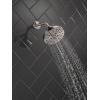imageDELTA 52668BL UniversalShoweringComponents H2Okinetic 5Setting Raincan Shower Head Matte BlackStainless