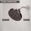 imageDELTA 52668BL UniversalShoweringComponents H2Okinetic 5Setting Raincan Shower Head Matte BlackVenetian Bronze