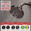 imageDELTA 52668BL UniversalShoweringComponents H2Okinetic 5Setting Raincan Shower Head Matte BlackVenetian Bronze